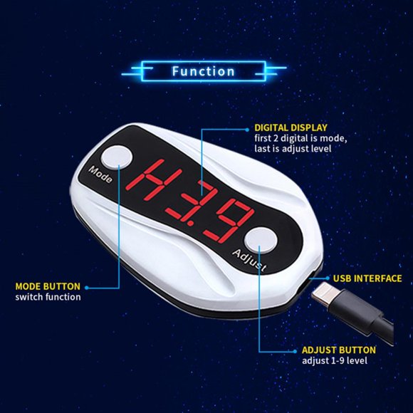 Car Electric Drive Throttle Controller Compatible for MAZDA 5/FORD Electric Drive Throttle Controller 10 Modes Electronic Throttle Controller