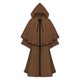 thumbnail image 2 of Capa de mujer unisex, túnica de monje medieval, túnica de cosplay, chal, disfraz de escenario, capa grande, capa para mujer, 2 of 6