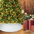 thumbnail image 5 of Patiojoy Galvanized Christmas Tree Ring Metal Tree Collar w/ 30 Inch Diameter Base White, 5 of 10