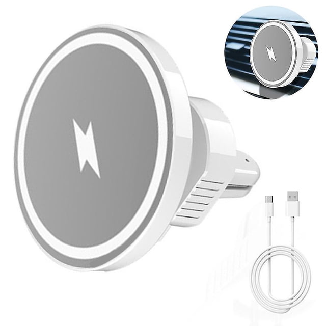 Cargador inalámbrico magnético para coche, soporte de salida de aire para teléfono de coche/tipo adhesivo, soporte de carga rápido
