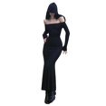 thumbnail image 1 of Vestido Largo De Verano Vestido ajustado negro para mujer Vestido de túnica sexy sin espalda Vestido de fiesta de estilo gótico Ygjytge Negro L para Mujer, 1 of 1