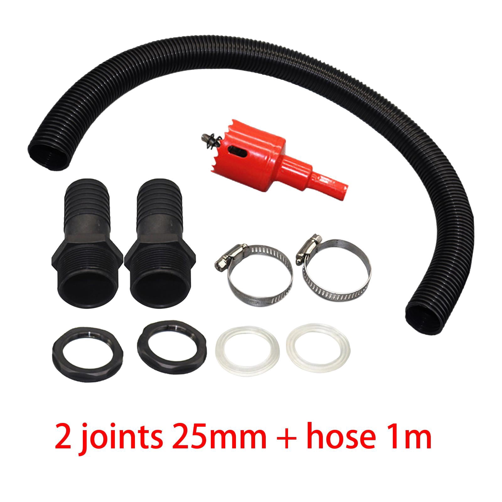 Zxpjkyu Rain Barrel Link Connector Hose Connection Pipe Lightweight Water Collection for 2.5cm With Taper