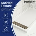 thumbnail image 4 of DV-1SB0099L 60" x 32" White Shower Base with Drain Assembly and Drain Cover Included, Non-slip Shower Pan, 4 of 4