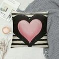 thumbnail image 2 of Nawypu  Valentine's Day I Love You Throw Pillow Covers,Pink Valentine Heart Stripes Love You Wedding Cushion Case Decoration for Sofa Couch, 2 of 5