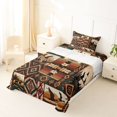 thumbnail image 5 of jejeloiu Wild Duck Twin Sheets,Patchwork Pattern Bedding For Boys,Rustic Multi,3pcs,1 Fitted Sheet and 1 Pillowcase, 5 of 6