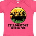thumbnail image 4 of Inktastic Yellowstone National Park with Bear Mountains and Trees Cricle Boys or Girls Baby Bodysuit, 4 of 5