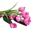 thumbnail image 2 of Cheers.US Artificial Flowers 7 Colors Faux Tulip Real Touch Tulips for Spring Wreath Wedding Bouquet Centerpiece Floral Arrangement Cemetery Table Decor, 2 of 4