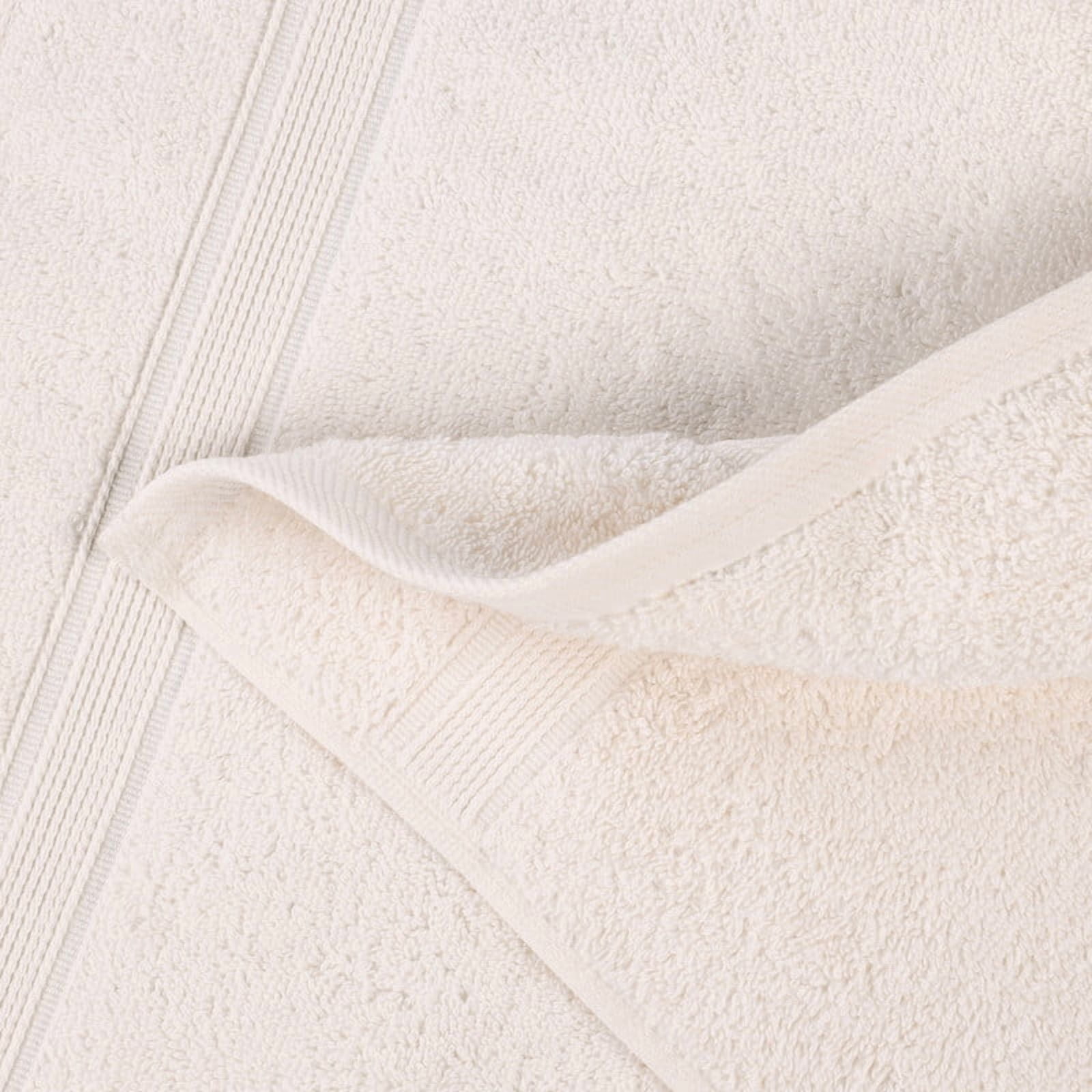 Superior Oregon Organic Cotton Solid 12-Piece Towel Set, Ivory
