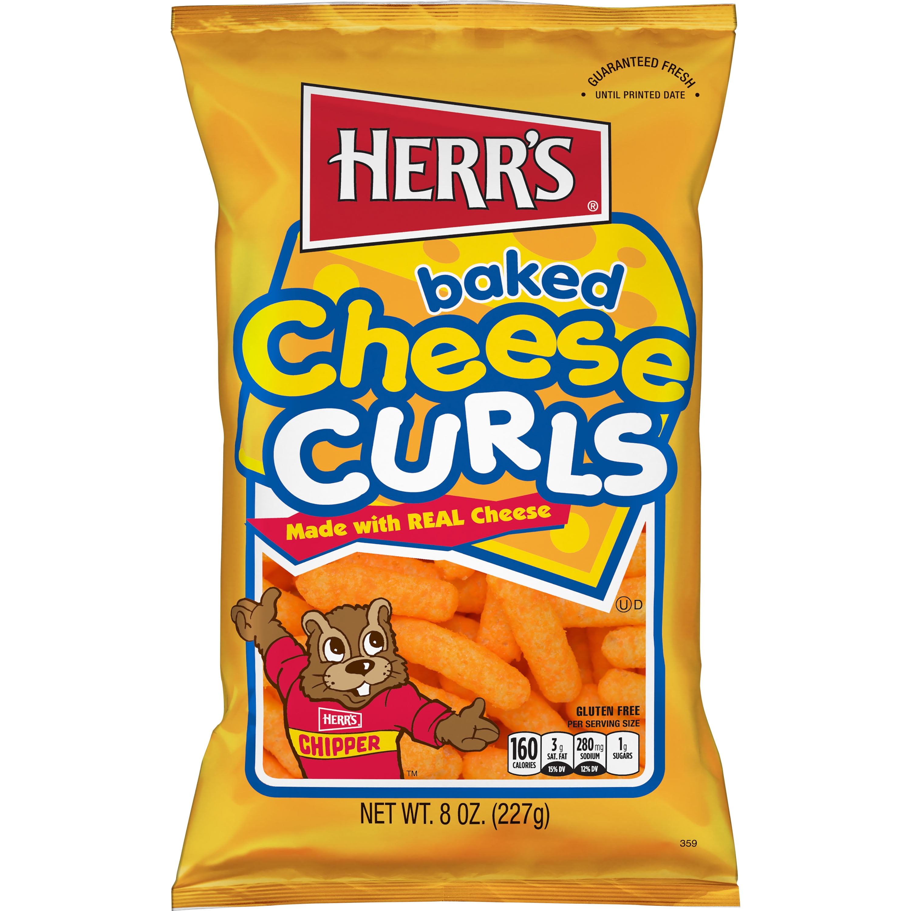 (3 pack) Herr's Baked Cheese Curls, 8 oz
