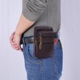 thumbnail image 4 of Bolsa Riñonera multifunción de piel de vaca para hombre, de teléfono informal de negocios JShteea Para Estrenar, 4 of 6