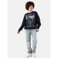 thumbnail image 2 of No Boundaries Embellished Sweatshirt with Long Sleeves, Women's, 2 of 5