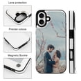 thumbnail image 4 of Personalized Custom Photo Phone Case for iPhone 16 Plus, Flip Wallet Phone Case with Card Slots, Perfect Gift for Family, Friends, and Couples, 4 of 9