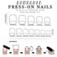 thumbnail image 3 of Square Fake Nail Press On Nail Artificial Nail Strawberry False Nail Glues On Nail Designs French Nail Tips 24pcs 12Size, 3 of 4