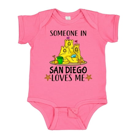 

Inktastic Someone in San Diego Loves Me Gift Baby Boy or Baby Girl Bodysuit