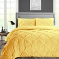 thumbnail image 1 of SGI Bedding 100% Egyptian Cotton 3PC Pinch Duvet Cover Full Golden, 1 of 7