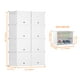 thumbnail image 5 of HOMIDEC Zapatero, gabinete de almacenamiento de zapatos de 8 niveles, 32 pares de estantes de plástico para zapatos, organizador para armario, pasillo, dormitorio, entrada, 5 of 5