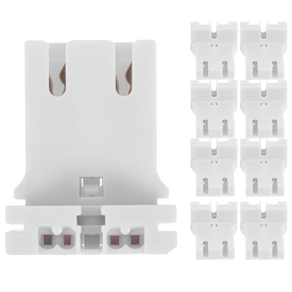 Beaupretty Fluorescent Lamp Holder White Pc for Home Use, Easy Installation, 10Pcs