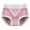 Pink, variant on Eagokdc Cotton Underwear for Women High Waisted Full Coverage Soft Comfortable Brief Panties for Ladies Size L-2XL
