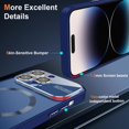thumbnail image 6 of Dteck Magnetic for iPhone 14 Pro Case with Full Camera Lens Protector, Compatible with MagSafe, Military Grade Drop Protection Scratch Resistant Matte Shockproof Phone Cover for iPhone 14 Pro,Blue, 6 of 7