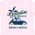 thumbnail image 4 of Inktastic Paradise Beach in Delray Beach with Palm Trees and Car Boys or Girls Toddler T-Shirt, 4 of 5