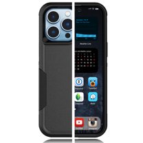 Tiflook Case For iPhone 14 (6.1 inch) 2022 [Military Grade Drop Tested] Non Slip Textured Dual Layer Hard Cover - Black