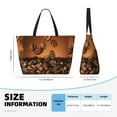 thumbnail image 4 of Fotbe Coffee Beans Bolsa de Viaje para Playa - Resistente al Agua, Bolsa Tote de Gran Capacidad y Ligera con 7 Bolsillos para Mujeres y Hombres, 4 of 7