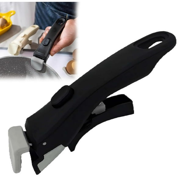 Detachable Pot Handle, Replacement Handle for Pots and Pans, Universal Pan Handle, Non-Slip Pot Handles Replacement, Compatible with All Cookware, Removable Handle, Replacement Handle for Pots Pans