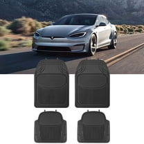 Nilight PVC Floor Mats for Cars Trucks SUVs,Universal Trim to fit for Most Vehicles,All Weather Protection Heavy Duty Floor Liners,Pack of 4