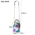 thumbnail image 2 of FORMRS Crossbody Bag for Women Quilted Travel Shoulder Cell Phone Purse with Chain Strap Handbag, Green Drawing, 2 of 7