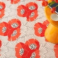 thumbnail image 6 of Dash & Albert Japanese Poppy Machine Washable Rug, 6' x 9', Multi, 6 of 7