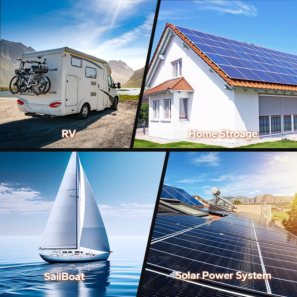 LiTime 12V/24V 20A PWM Controller, Solar Charging Controller with Bluetooth, IP68 Dust & Water Proof with Mounting Hole for LiFePO4 Lithium Battery ,SLA, FLA, Gel