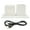 White Wood White Light, variant on Yajisi LED Digital Alarm Clock Pen Holder Voice Control 3 Levels Brightness Wood (7.48 inches/19 cm)