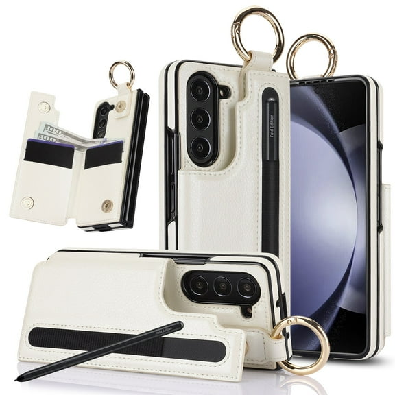 For Samsung Galaxy Z Fold 7 6 5 4 3 Phone Case Leather Cover Wallet Bag