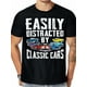 thumbnail image 1 of 1PCS Easily Distracted by Classic Car T-shirt Tee For Adult, Men, Women, Teen, Teenager, Adolescent, Youth, 1 of 7