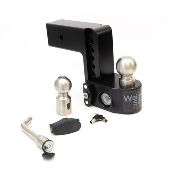 Weigh Safe Adjustable Ball Mount and Hitch Pin - 6 Drop with 3" Shank (Black Cerakote) - WS63KACBLA"
