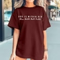 thumbnail image 6 of Alitao Graphic Tees T Shirts Oversized Shirts For Women Shirt Verse T Shirt God Is Within Her Tees Inspirational Tops Tshirts Shirts Summer Tops Wine 4XL, 6 of 8