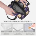 thumbnail image 3 of Honeii Lavender Flowers Print Lunch Box,Insulated Lunch Bag,Lunch Tote Bags,Leakproof Cooler Lunch Case for Travel Work Picnic, 3 of 7