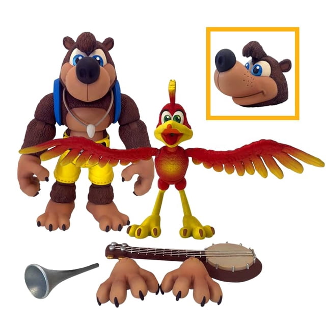Banjo Kazooie de Action Figure Premium DNA Toys, paquete de 2