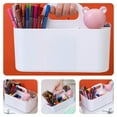 thumbnail image 3 of BESTYASH 1Set White Rectangular Desktop Organizer For Student Pencil Case Classroom Use 9.8X6.7X6.1In, 3 of 8