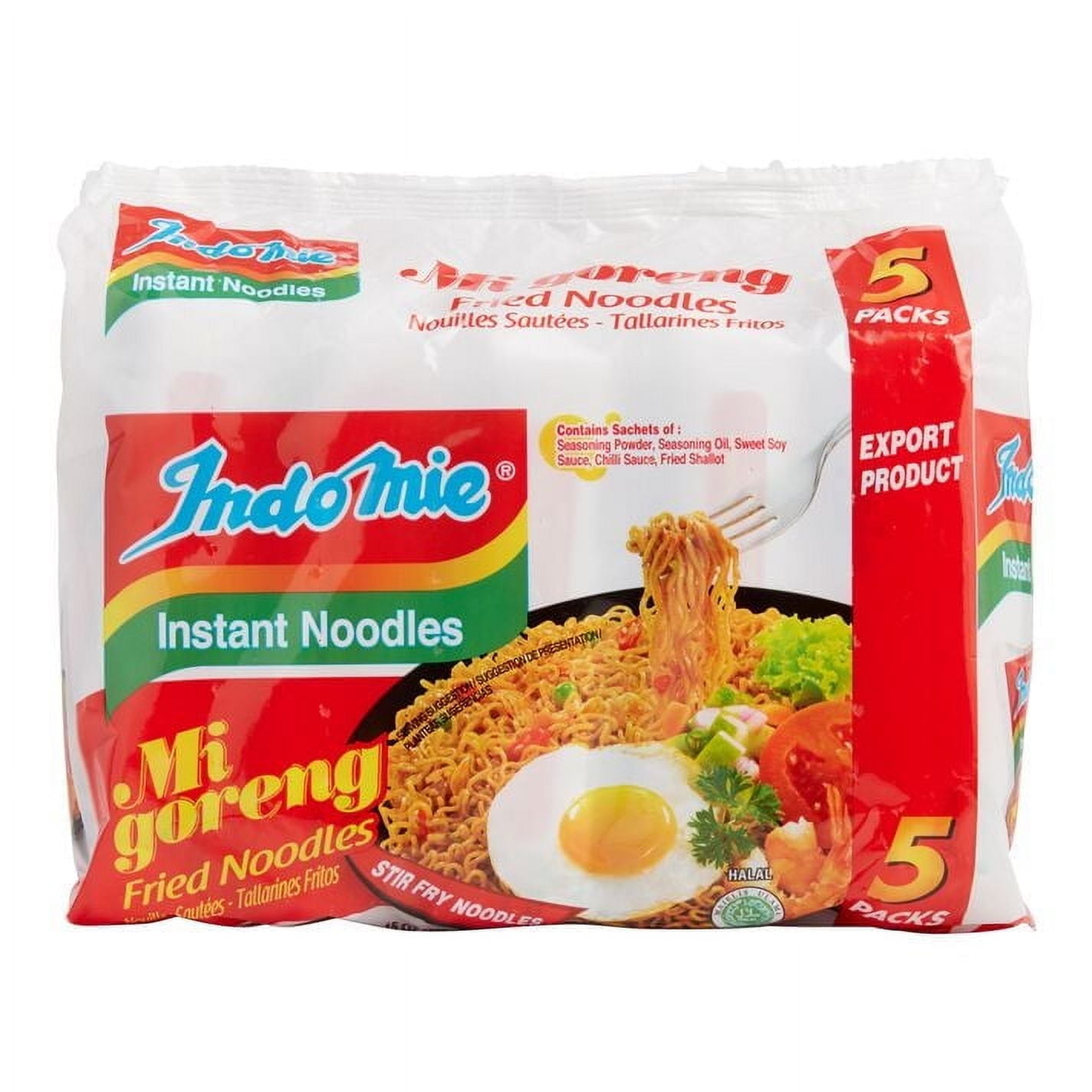 Indomie Mi Goreng Instant Fried Noodles, Asian Oriental, 3 oz, 40