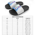 thumbnail image 2 of GZHJMY Stylish Slides for Women Men, Large American Flag and New York Skyline Soft Flexible Slip-on Sandals Slippers, 2 of 7