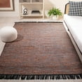 thumbnail image 2 of SAFAVIEH Montauk Kelsey Distressed Cotton Area Rug, Orange/Black, 4' x 6', 2 of 8