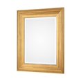 thumbnail image 1 of Benzara BM204989 Rectangular Corrugated & Beaded Wooden Wall Mirror, Gold & Silver, 1 of 1