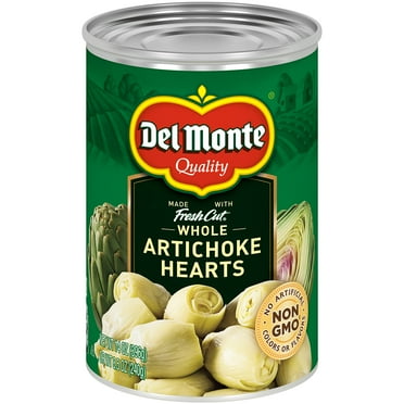 2X - Del Monte Whole Artichoke Hearts 14 Oz. Can