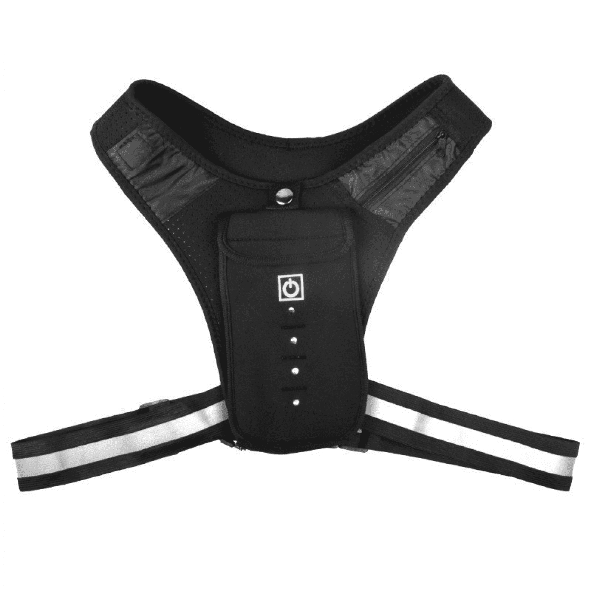 TIMPCV Reflective Running Vest with LED Light and Phone Holder, Outdoor