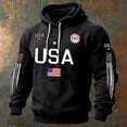 thumbnail image 2 of 250 Anniversary Usa Sweatshirt Men Patriotic American Flag Men's United States 250 Years Shirt American 1776-2026 250th Birthday Mens Classic Fit Winter Clothes, 2 of 4