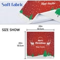 thumbnail image 7 of GZHJMY Merry Christmas Winter Cloth Napkins Washable Reusable Polyester Dinner Napkins 20 x 20 Inch for Home Weddings Parties Holiday Table Napkins Set of 4, 7 of 7