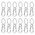 thumbnail image 1 of Keyring, Alloy Climbing Hook, 12pcs Car Keychain, Alloy Key Chain, Anti-Rust No Deformation Backpacks For Handbags Wallets Zippers, 1 of 8