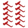 thumbnail image 1 of DEEPCRAFF 10Pcs Plastic Pegboard Hooks for Garage Tool Hanging Organizer Red Color, 1 of 8