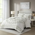 thumbnail image 2 of Madison Park Cotton Tufted Comforter Set with Ivory and Taupe Finish MP10-7141, 2 of 5
